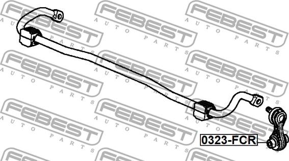 Febest 0323-FCR - Тяга / стійка, стабілізатор autocars.com.ua