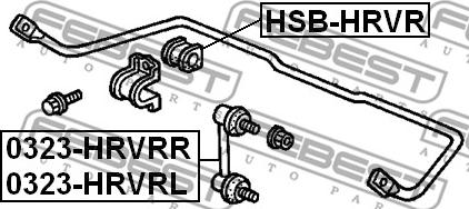 Febest 0323-HRVRR - Тяга / стойка, стабилизатор autodnr.net