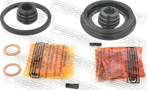 Febest 0375-CUR - Ремкомплект, гальмівний супорт autocars.com.ua