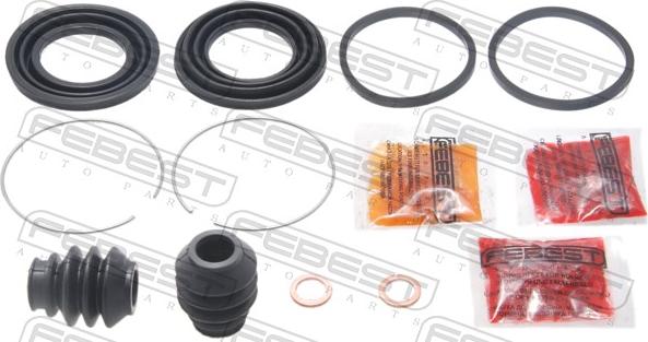 Febest 0375-YF4F - Ремкомплект, гальмівний супорт autocars.com.ua
