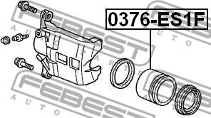 Febest 0376-ES1F - Поршень, корпус скобы тормоза autodnr.net