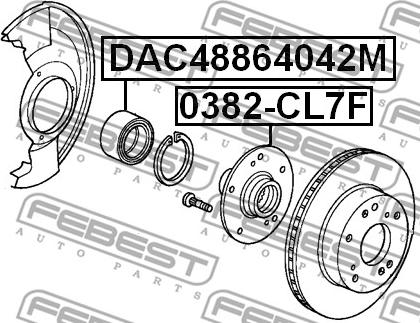 Febest 0382-CL7F - Маточина колеса autocars.com.ua