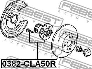 Febest 0382-CLA50R - Маточина колеса autocars.com.ua