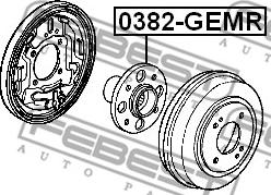 Febest 0382-GEMR - Маточина колеса autocars.com.ua