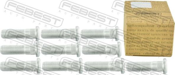 Febest 0384-002-PCS10 - Болт кріплення колеса autocars.com.ua