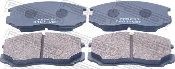 Febest 0401-CBF - Гальмівні колодки, дискові гальма autocars.com.ua