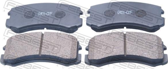 Febest 0401-CKF - Гальмівні колодки, дискові гальма autocars.com.ua