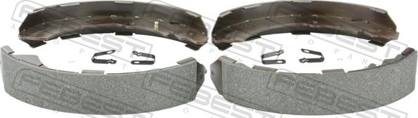 Febest 0402-KB4TR - Комплект гальм, ручник, парковка autocars.com.ua