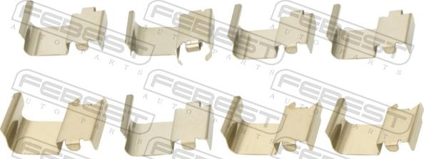 Febest 0403-COLTF - Комплектуючі, колодки дискового гальма autocars.com.ua