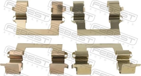 Febest 0403-CSF - Комплектуючі, колодки дискового гальма autocars.com.ua
