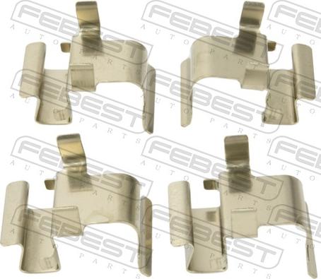 Febest 0403-CYR - Комплектуючі, колодки дискового гальма autocars.com.ua