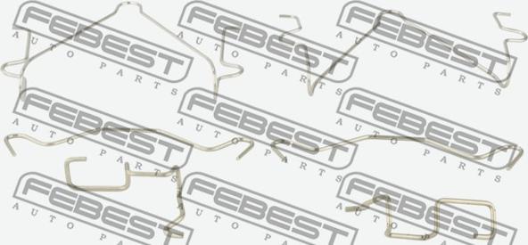 Febest 0403-K94WF - Комплектующие для колодок дискового тормоза avtokuzovplus.com.ua