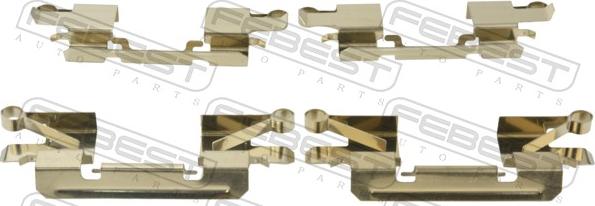 Febest 0403-KH9WF - Комплектуючі, колодки дискового гальма autocars.com.ua