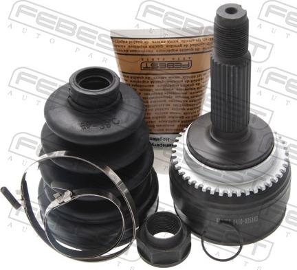 Febest 0410-035A43 - Шарнірний комплект, ШРУС, приводний вал autocars.com.ua