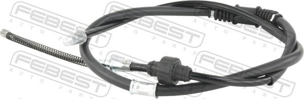 Febest 04100-CSRH - Трос, гальмівна система autocars.com.ua
