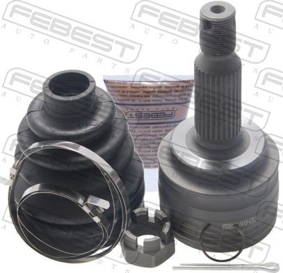Febest 0410-CY2 - Шарнірний комплект, ШРУС, приводний вал autocars.com.ua