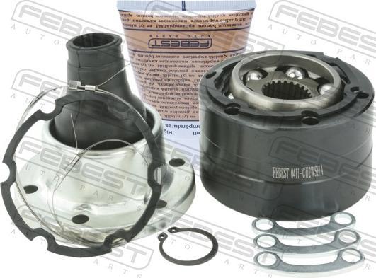 Febest 0411-CU2WSHA - Шарнір, поздовжній вал autocars.com.ua