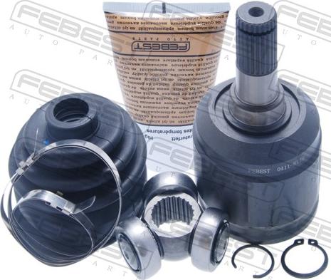 Febest 0411-N11W - Шарнірний комплект, ШРУС, приводний вал autocars.com.ua