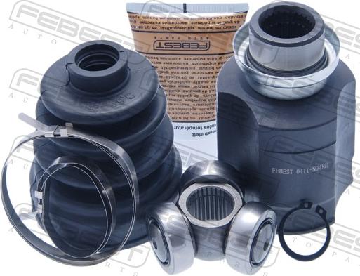 Febest 0411-N94RH - Шарнірний комплект, ШРУС, приводний вал autocars.com.ua