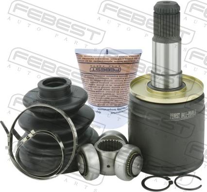 Febest 0411-PD4WLH - Шарнірний комплект, ШРУС, приводний вал autocars.com.ua