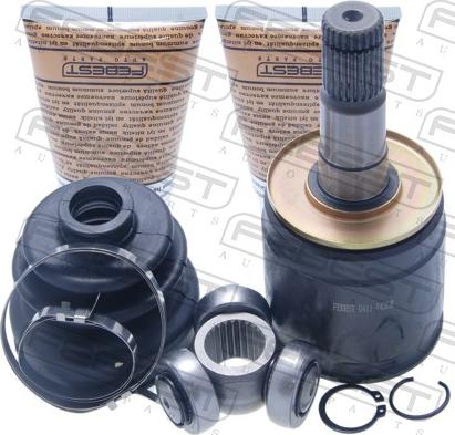 Febest 0411-V43LH - Шарнірний комплект, ШРУС, приводний вал autocars.com.ua