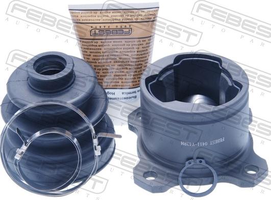 Febest 0411-V43RH - Шарнірний комплект, ШРУС, приводний вал autocars.com.ua