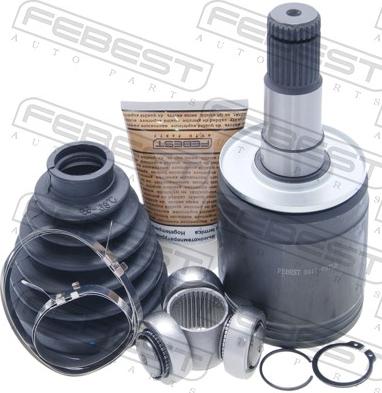Febest 0411-V97LH - Шарнірний комплект, ШРУС, приводний вал autocars.com.ua