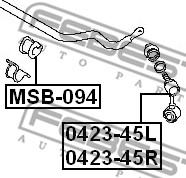 Febest 0423-45L - Тяга / стойка, стабилизатор avtokuzovplus.com.ua