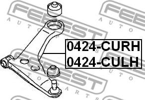 Febest 0424-CULH - Важіль підвіски autocars.com.ua