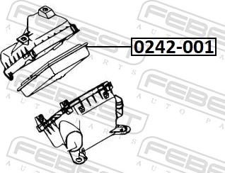 Febest 0442-001 - Воздушный фильтр avtokuzovplus.com.ua