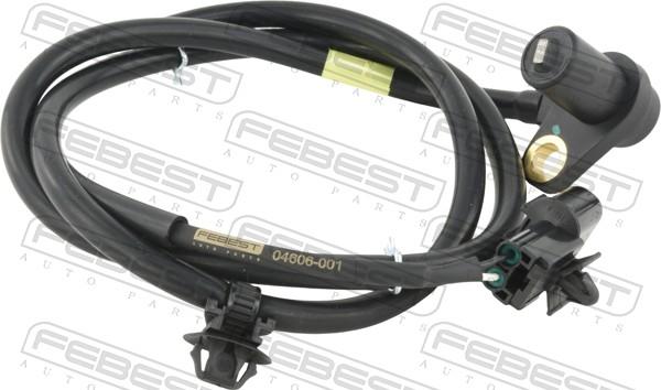 Febest 04606-001 - Датчик ABS, частота обертання колеса autocars.com.ua