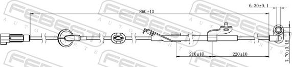 Febest 04606-003 - Датчик ABS, частота вращения колеса avtokuzovplus.com.ua