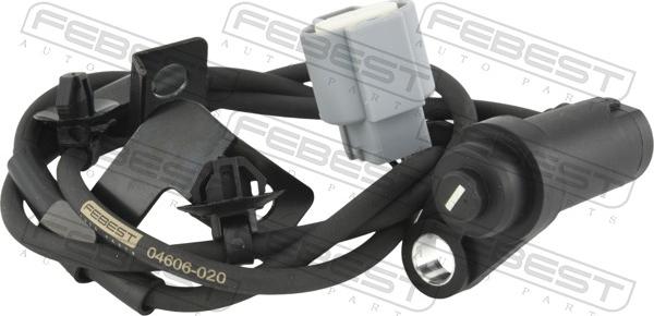 Febest 04606-020 - Датчик ABS, частота обертання колеса autocars.com.ua