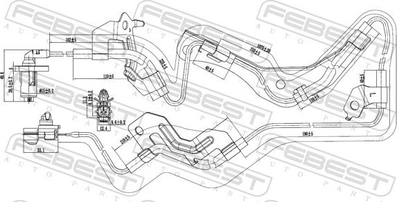 Febest 04606-021 - Датчик ABS, частота обертання колеса autocars.com.ua