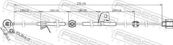 Febest 04606-024 - Датчик ABS, частота обертання колеса autocars.com.ua