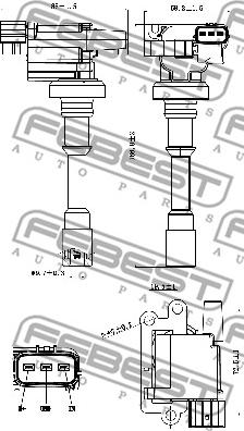 Febest 04640-001 - Котушка запалювання autocars.com.ua