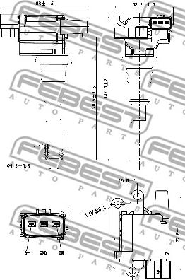 Febest 04640-004 - Котушка запалювання autocars.com.ua