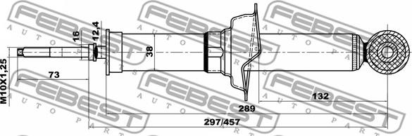 Febest 04658544R - Амортизатор autocars.com.ua