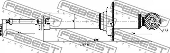 Febest 04658631R - Амортизатор avtokuzovplus.com.ua