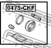 Febest 0475-CKF - Ремкомплект, гальмівний супорт autocars.com.ua