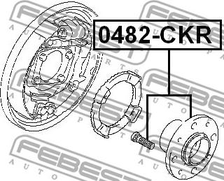 Febest 0482-CKR - Маточина колеса autocars.com.ua