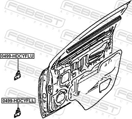 Febest 0499-HDCYFLL - Дверной шарнир autodnr.net