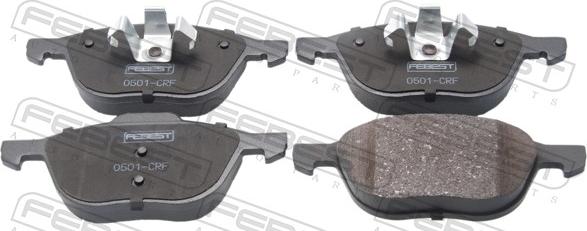 Febest 0501-CRF - Гальмівні колодки, дискові гальма autocars.com.ua