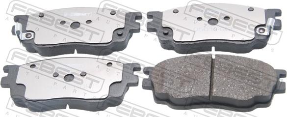 Febest 0501-GGF - Гальмівні колодки, дискові гальма autocars.com.ua