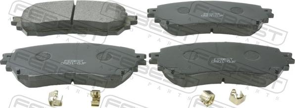 Febest 0501-GJF - Гальмівні колодки, дискові гальма autocars.com.ua