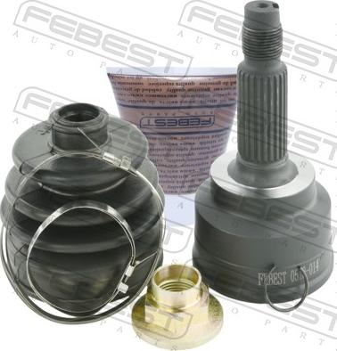 Febest 0510-014 - Шарнірний комплект, ШРУС, приводний вал autocars.com.ua