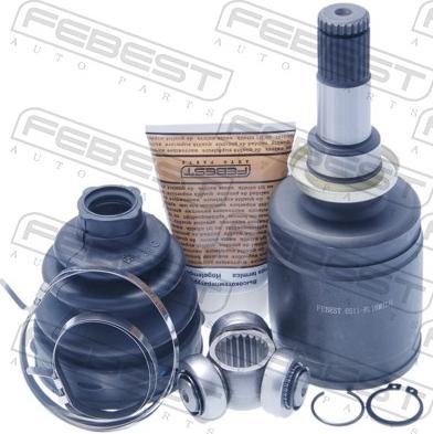 Febest 0511-BL16MTLH - Шарнірний комплект, ШРУС, приводний вал autocars.com.ua