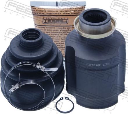 Febest 0511-CX7RH - Шарнірний комплект, ШРУС, приводний вал autocars.com.ua