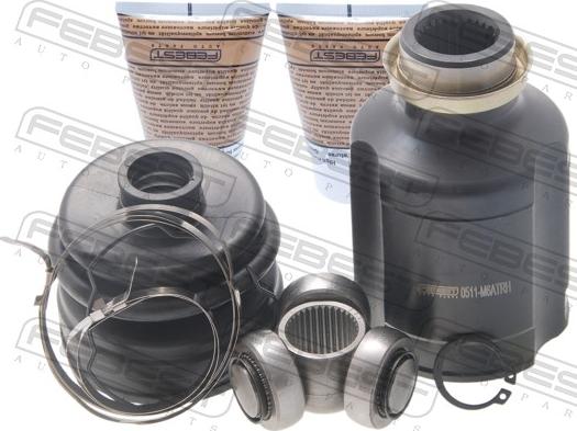 Febest 0511-M6ATRH - Шарнірний комплект, ШРУС, приводний вал autocars.com.ua