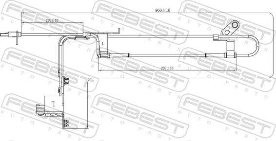 Febest 05606-001 - Датчик ABS, частота вращения колеса avtokuzovplus.com.ua